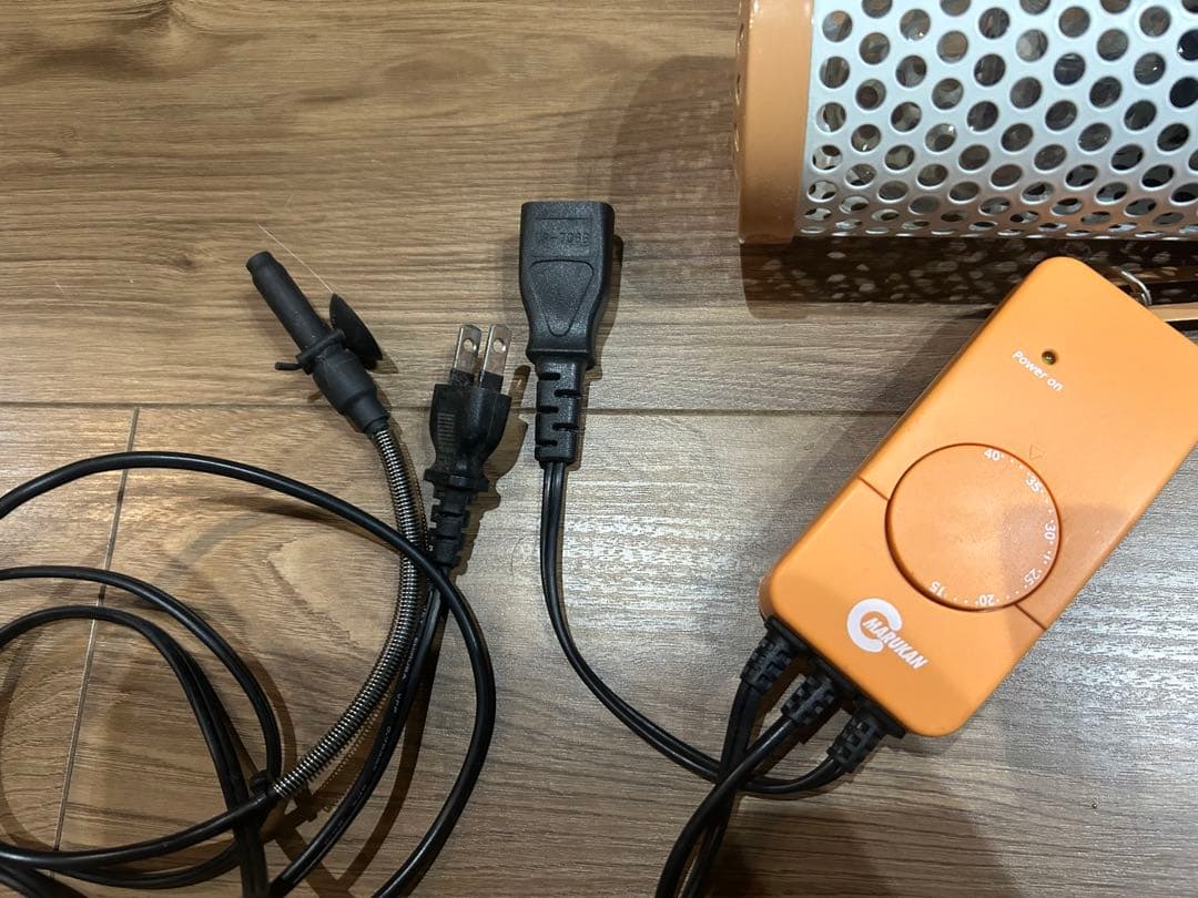 保温球＆サーモセット　マルカン　保温電球　カバー付き＋ミニマルサーモ　小動物　鳥