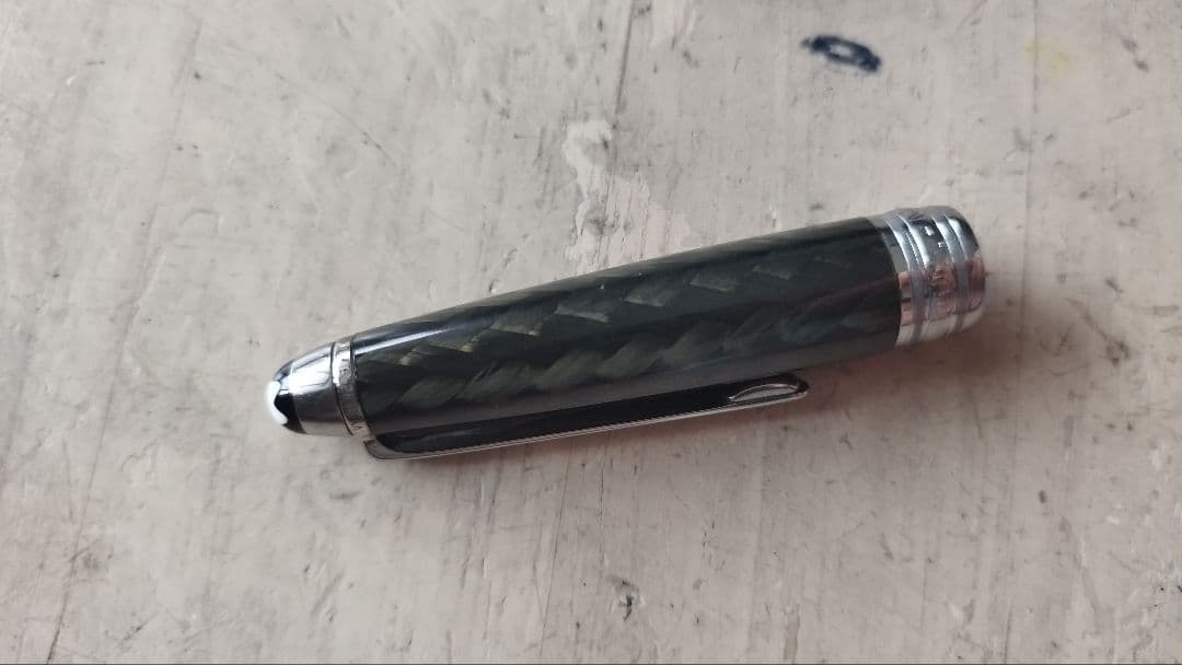 レア　モンブラン ソリテール カーボン スチール ボールペン 　ローラーボール