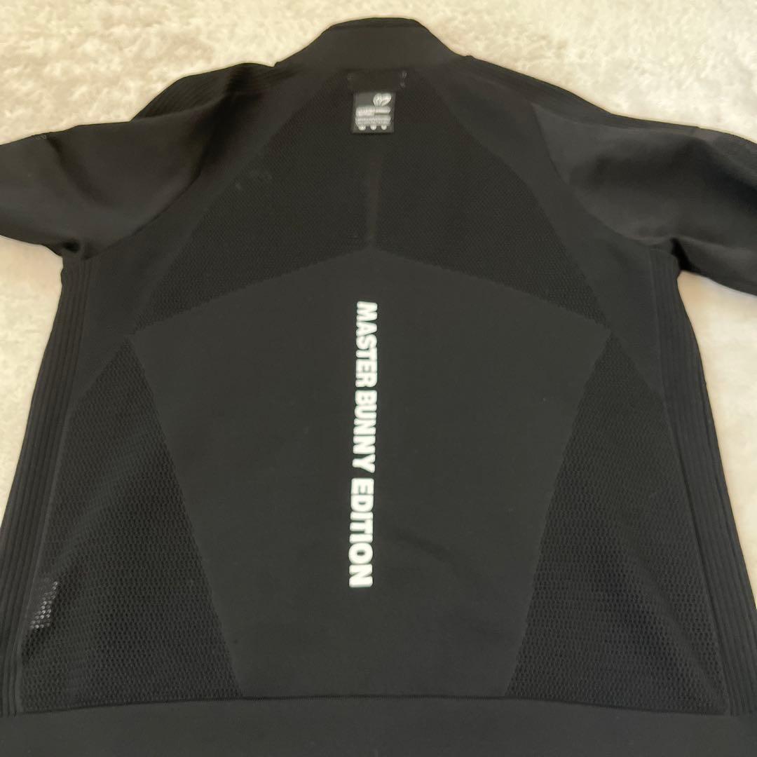 【美品】マスターバニーニットジケット　メッシュ　背面ロゴ　メンズゴルフウェア　4