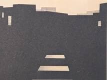 【真作】版画　銅版画　街2　光と影の構成　抽象版画　都市の影と光　Y165