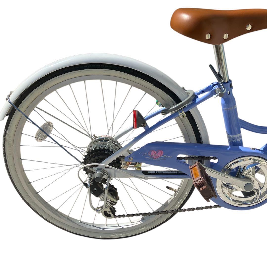 Sweet Melody 子供用自転車 24インチ シマノ 6段変速 折りたたみ