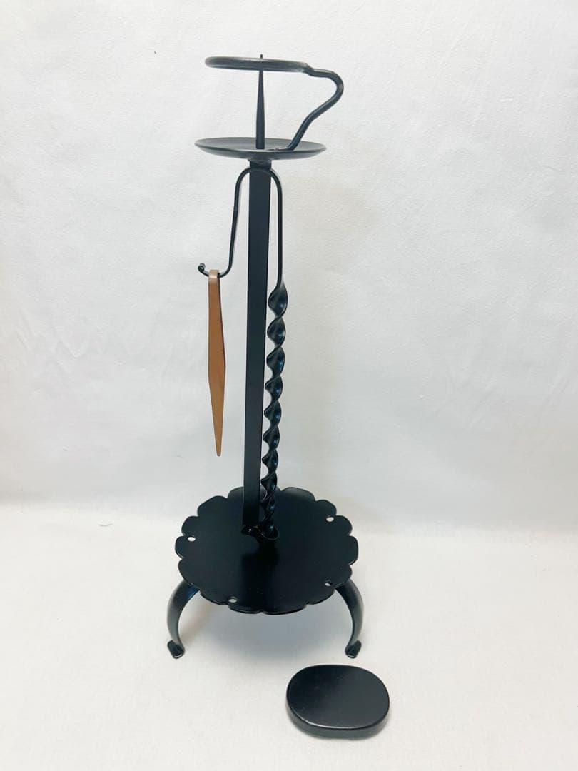 ほぼ未使用 茶道具 膳燭 夜咄道具 燭台 元箱