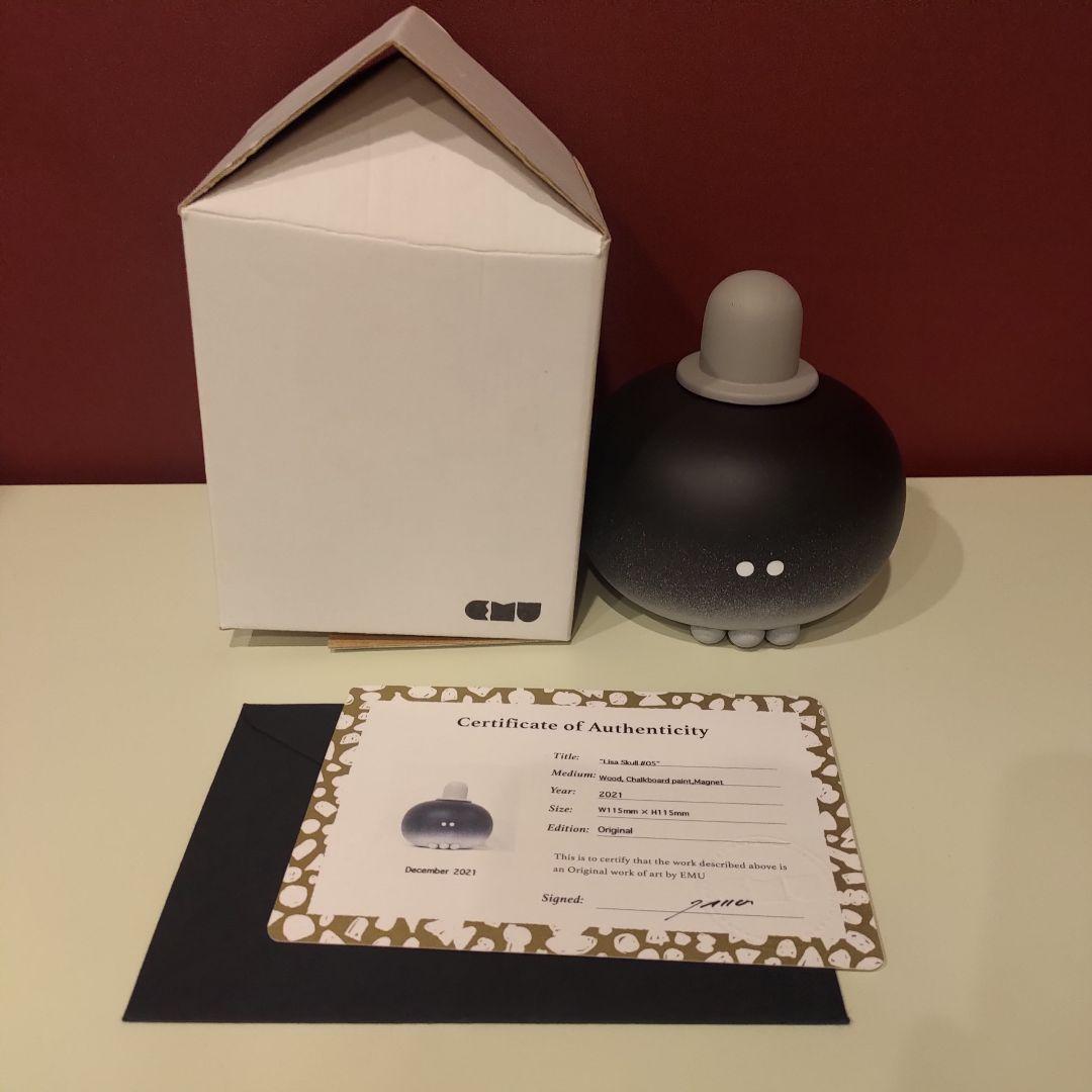 EMU 黒板こけし Lisa Skull #05　emu_bb 万博