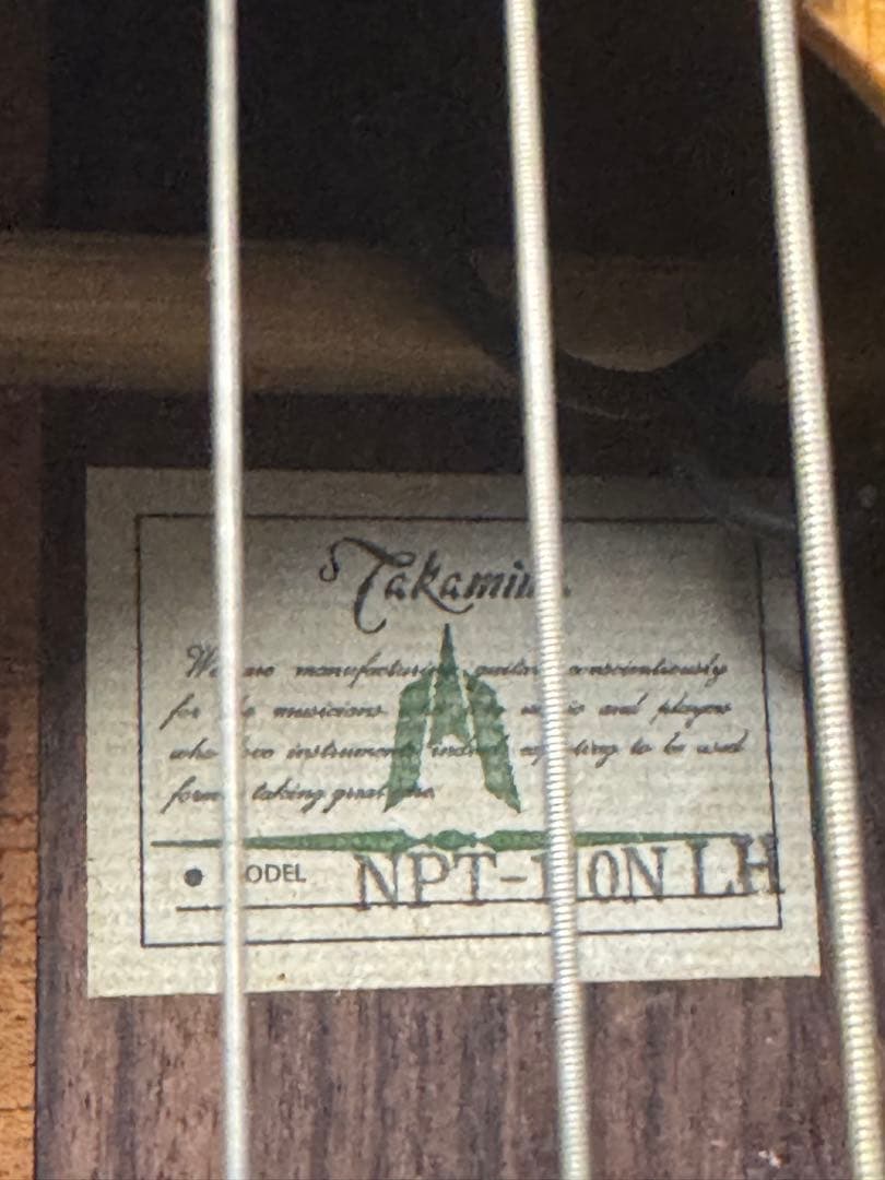 (値引き済み)Takamine型番NTP110N LH 左利き用