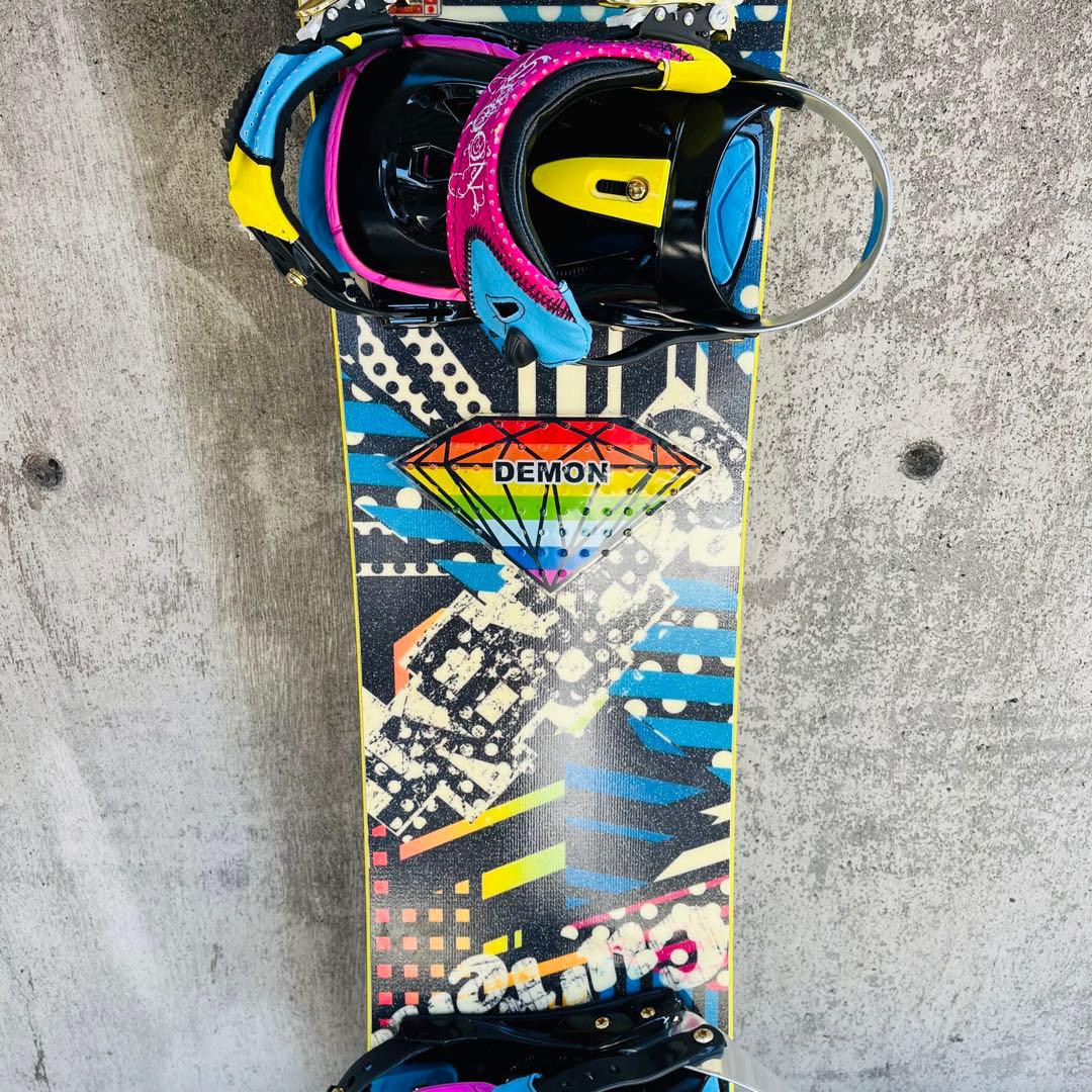 SPOON スノーボード　スノボービンディングセット　147cm ケース付き