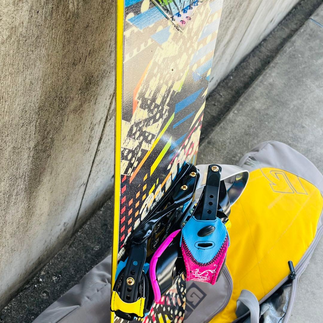 SPOON スノーボード　スノボービンディングセット　147cm ケース付き