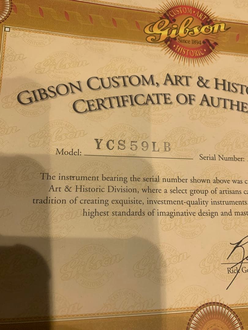 2000年製　ギブソン　1959 ヒストリックコレクション