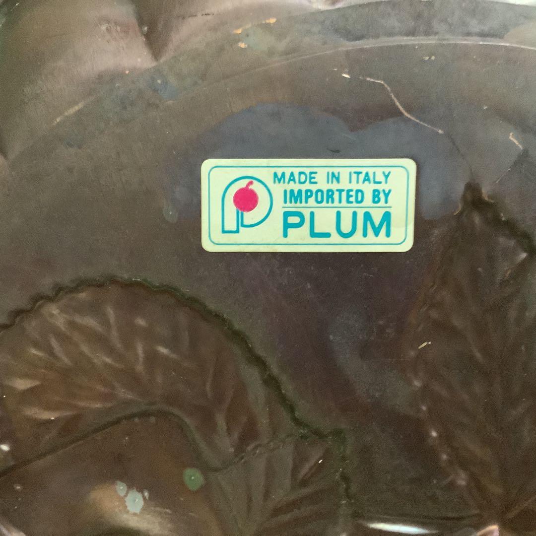 イタリア製　ｐｌｕｍ社　薔薇　バラ　壁掛けプレート　アンテイーク飾り皿素敵