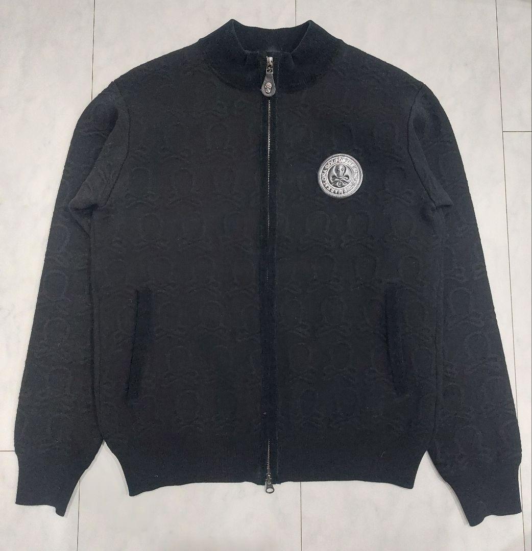 マークアンドロナ　ニット　セーター　ブルゾン　ゴルフ　メンズ　ブラック　46