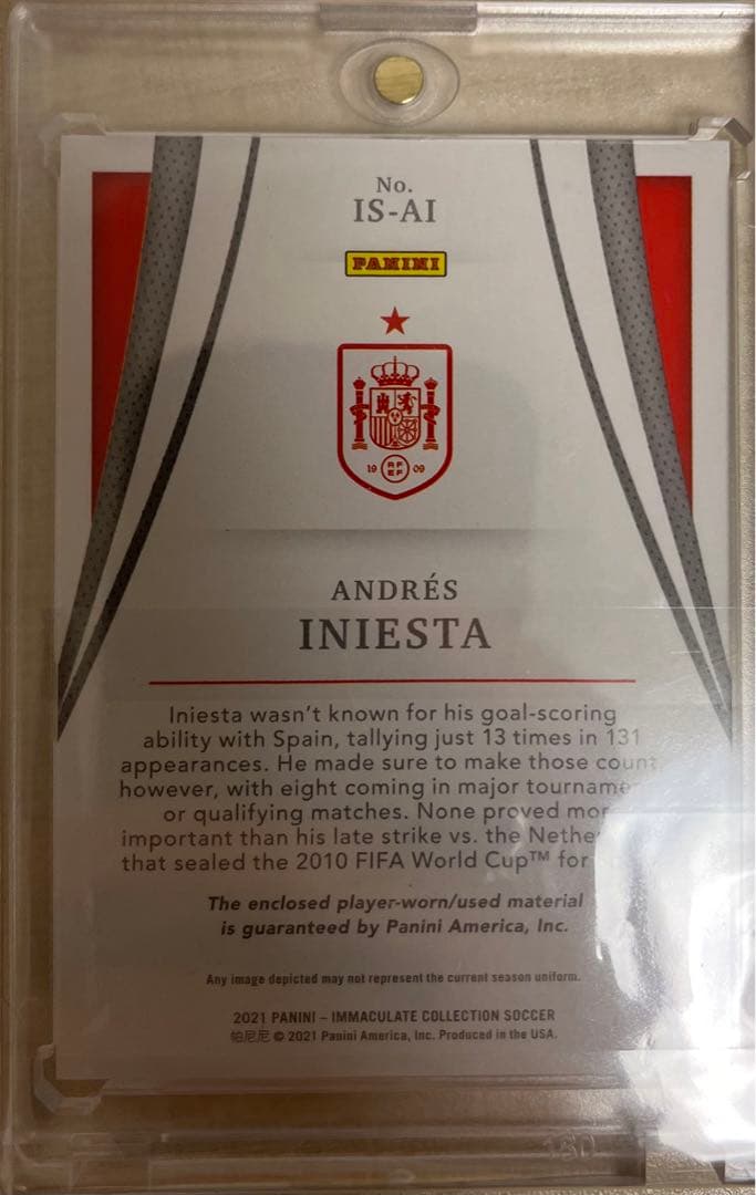 Andrés Iniesta Luján イニエスタ　ジャージカード　/49