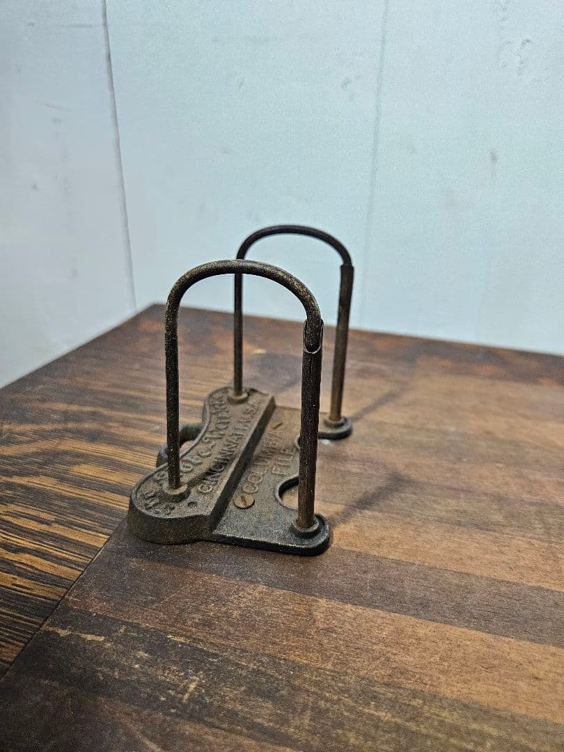 USAアンティーク ファイルボード 店舗什器 メニュー板 木製×アイアン