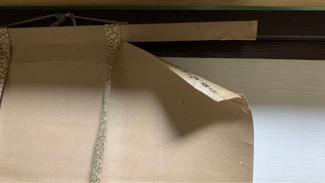 ⑤骨董掛け軸　作者不明　江戸時代？　俳句？和歌？