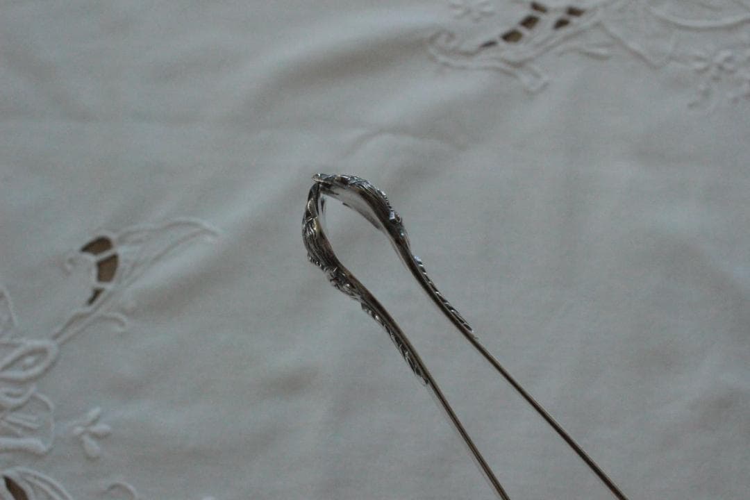 【A】シルバーコーティングのトング/野獣の足・フランスアンティーク