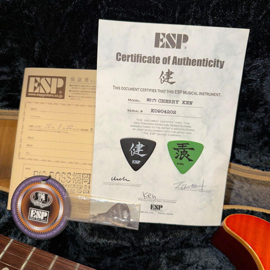 2008年製 ESP 助六 CHERRY KEN 横山健 シグネイチャーモデル