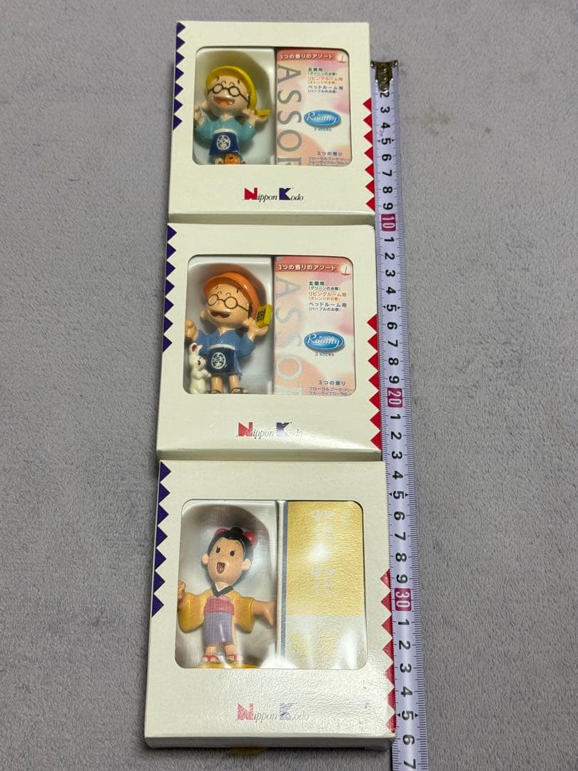 日本香堂　毎日香　香立て人形　さだ吉　かおりちゃん　3種セット　陶器　レア
