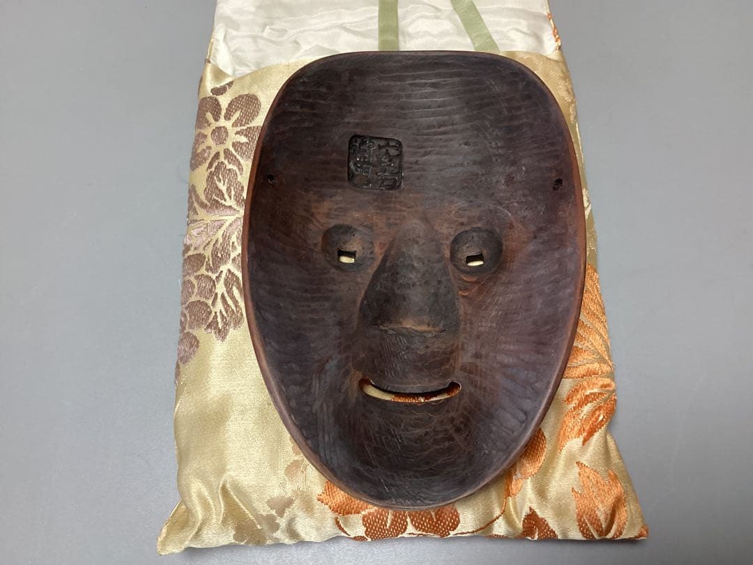 委託品　能面　能面師『堀安右衛門』作　増女　共箱　売り切り