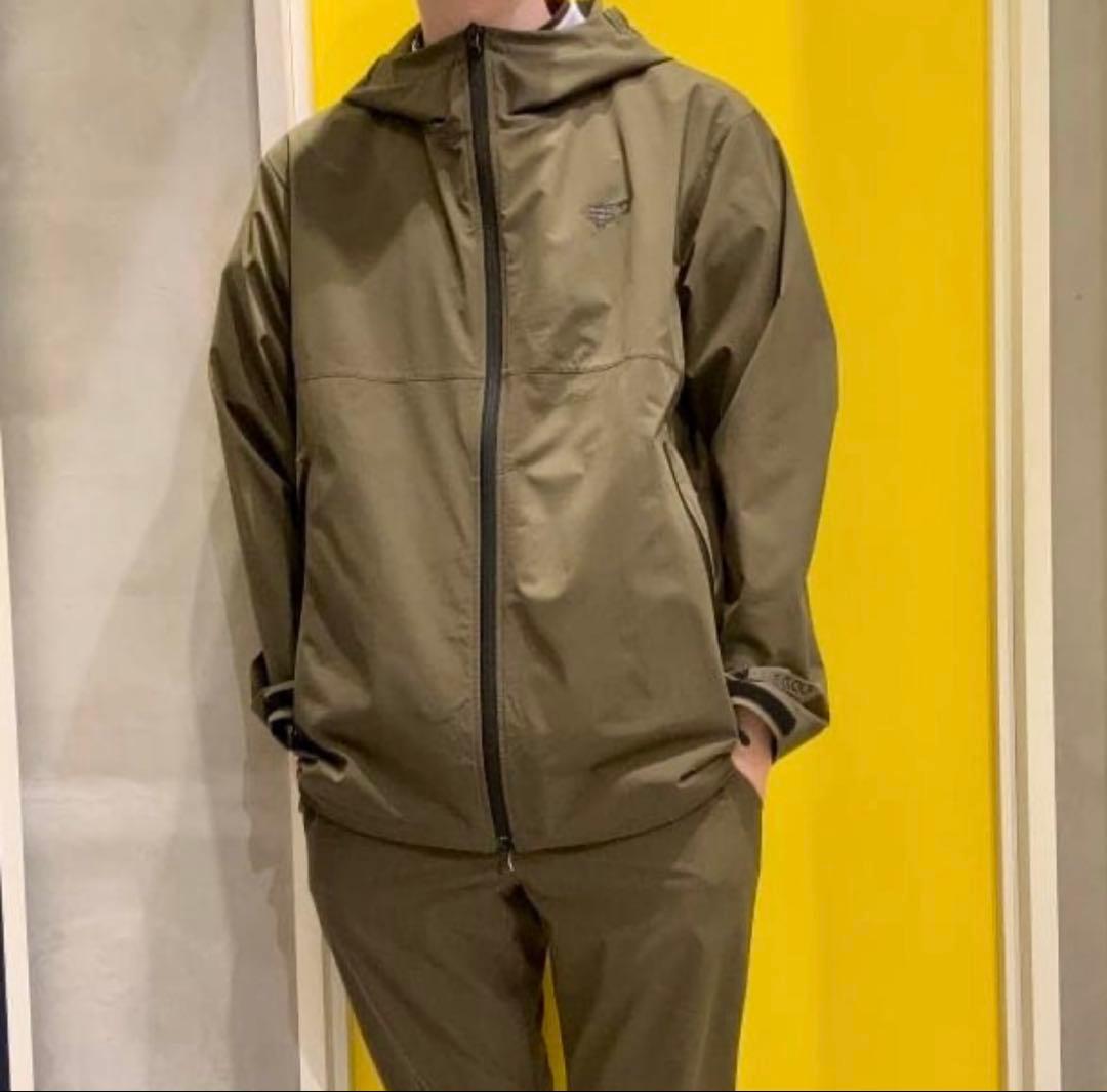 BEAMS GOLF フード付きジャケット オリーブ