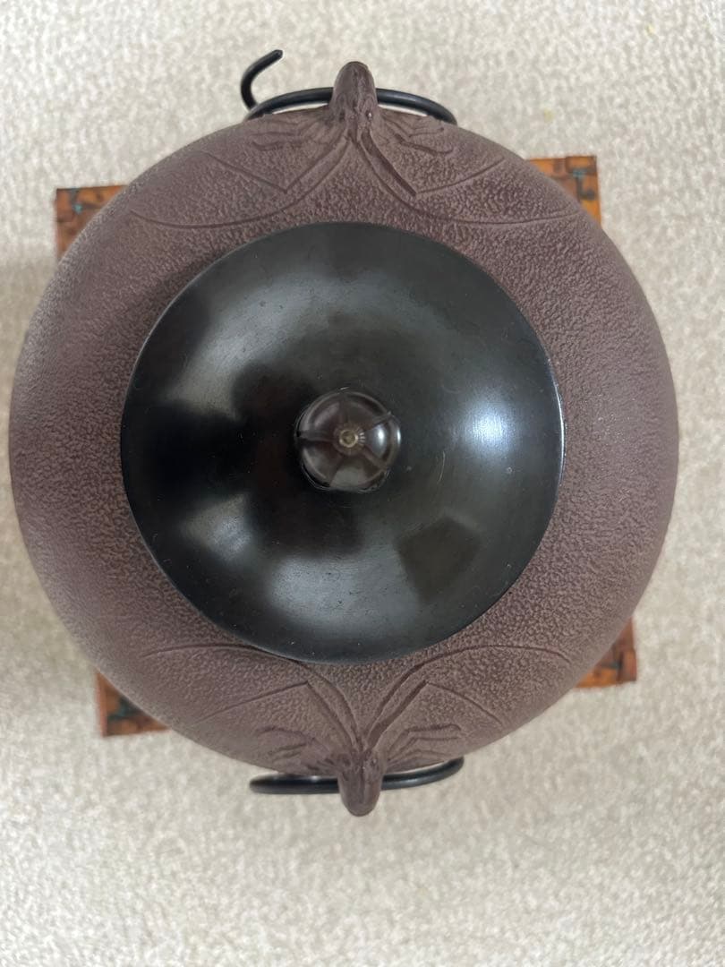 【茶道具】　釜　【菊地 】浄清(造)