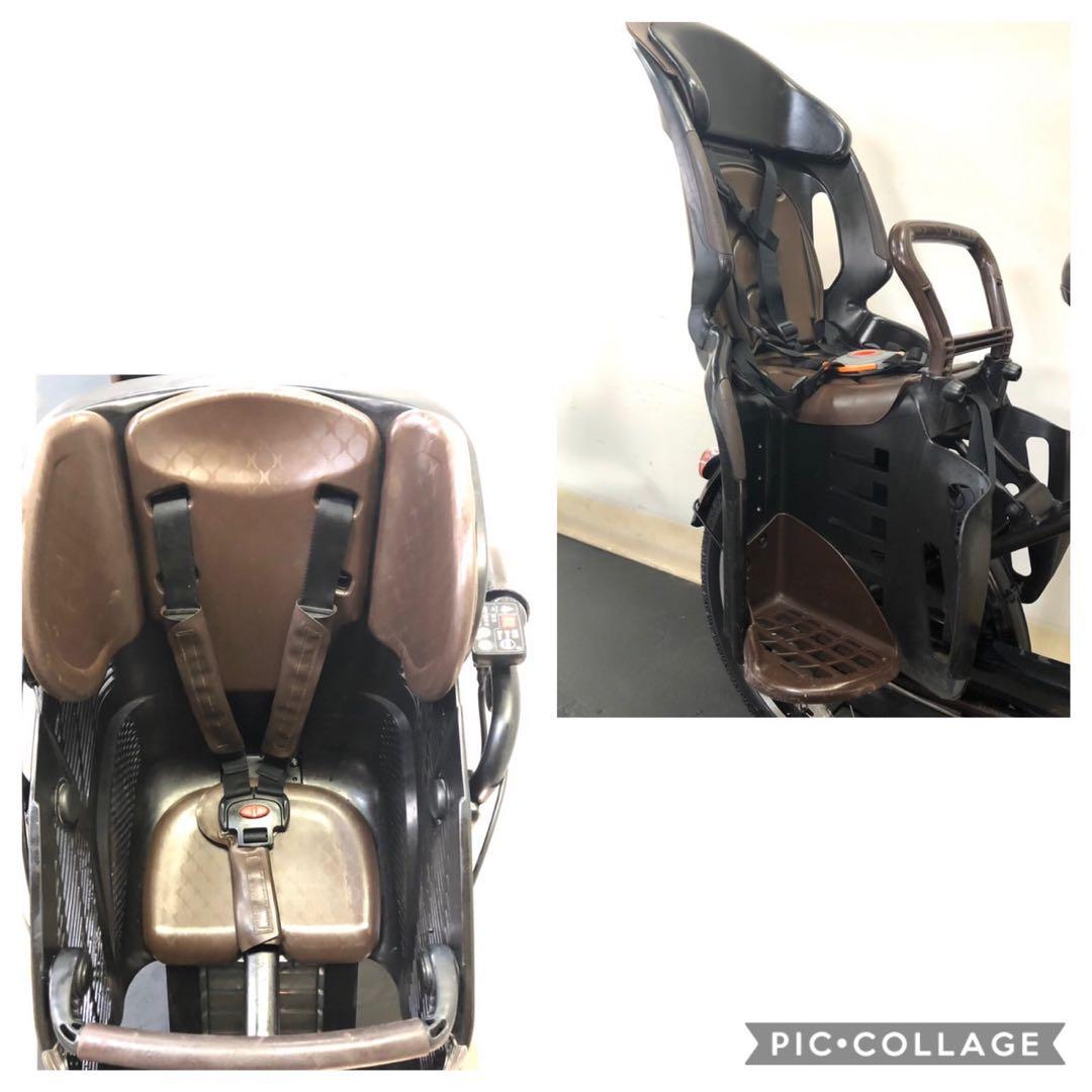 1年保証　ヤマハ　パスキッス　20インチ　子供乗せ　茶色　電動アシスト自転車