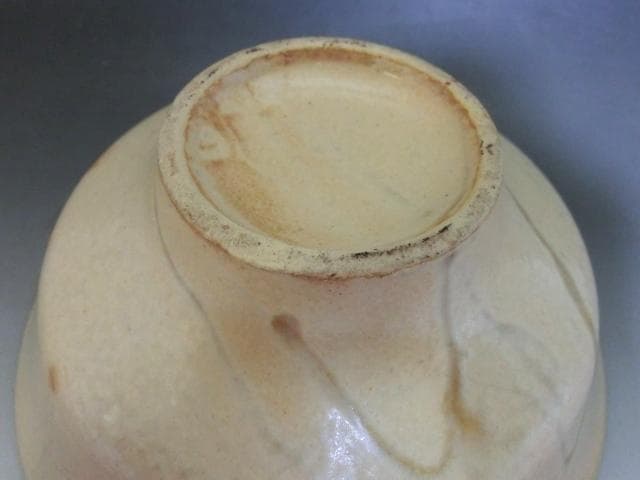 茶碗■古い鉢「渡り物写し鉢」お茶道具 黄白釉 古玩 古美術 時代物 骨董■
