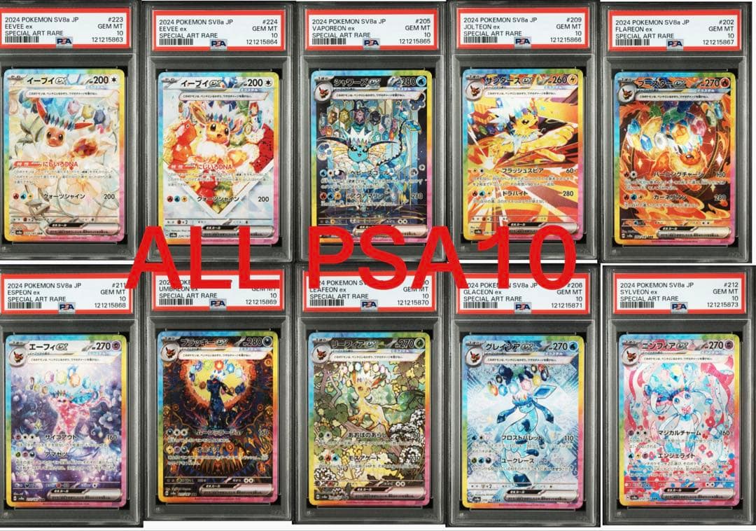 ブイズex SAR PSA10 連番【テラスタルフェスex】