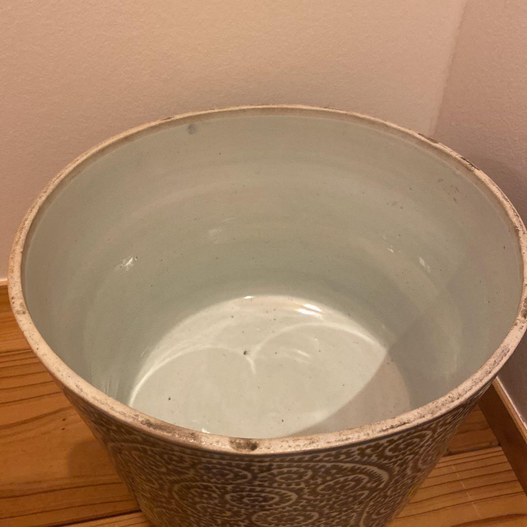 江戸時代古伊万里焼　唐草模様