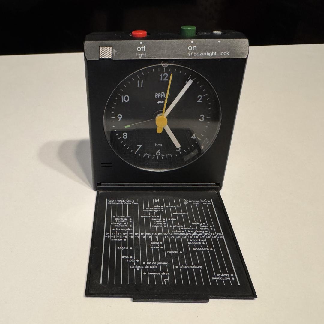 希少★ BRAUN ブラウン トラベルクロック AB314vsl 時計 ブラック