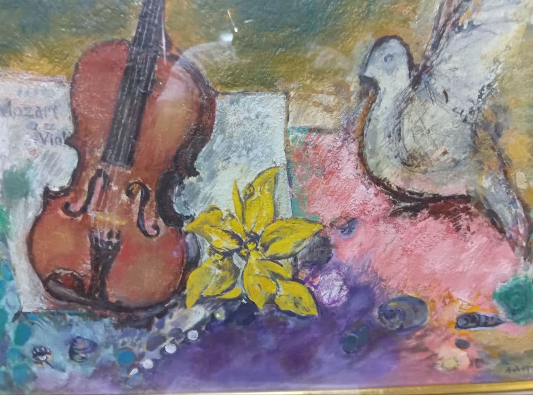 坂口国男の直筆油彩F10号です写真14枚です