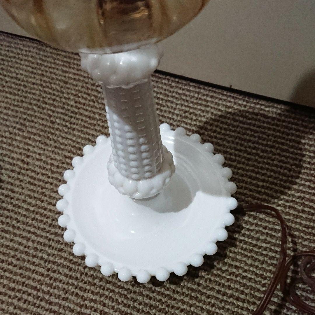 ヴィンテージ ミルクガラス ランプ