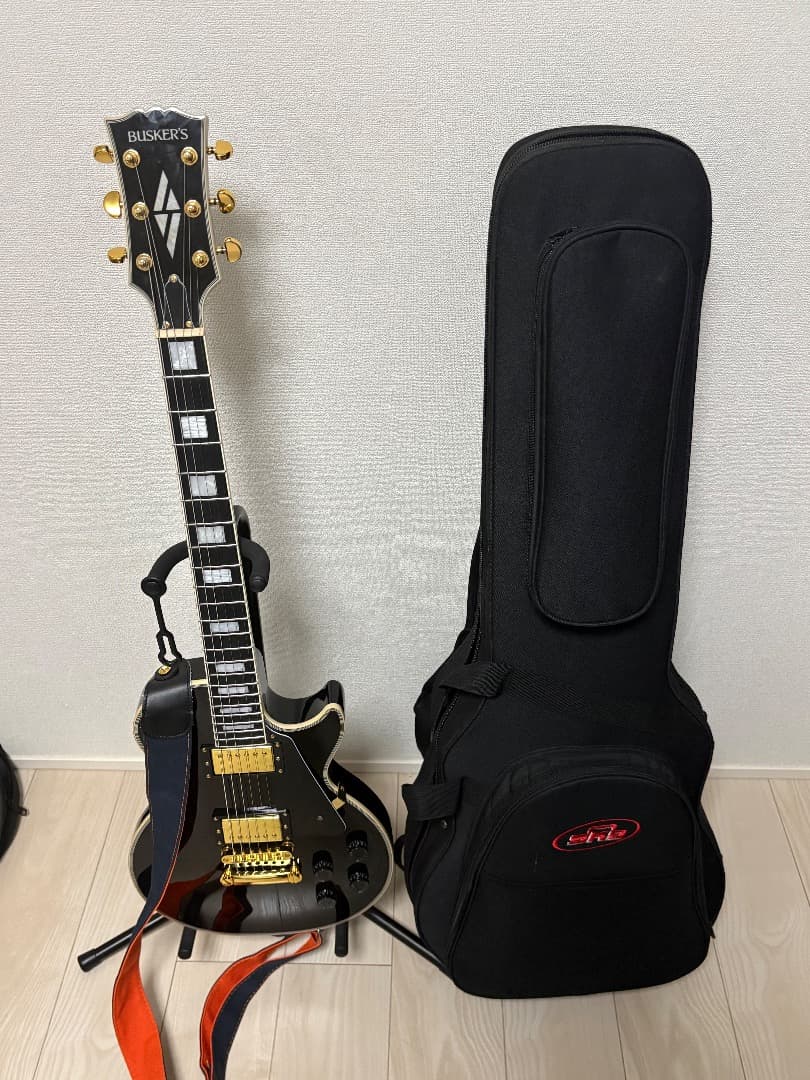 BUSKER'S BLC-500 エレキギター SKBセミハードケース付き