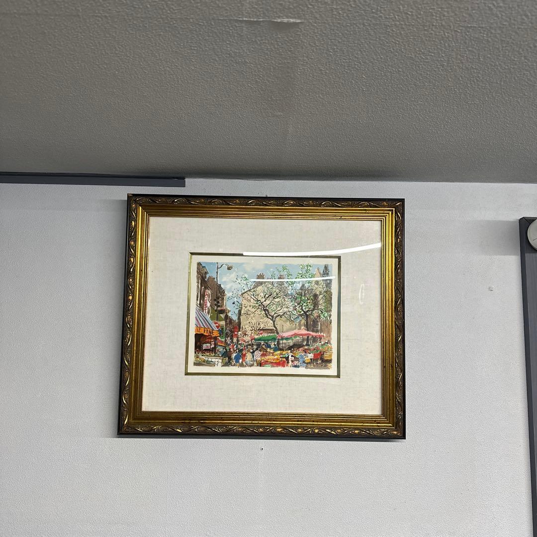 レ*ド様 児玉幸雄　『パリの朝市』　エスタンプ