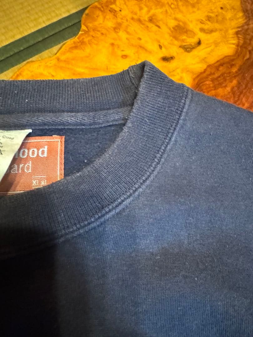 USA neighborhood skateナス紺フェードスエットサイズ表記XL