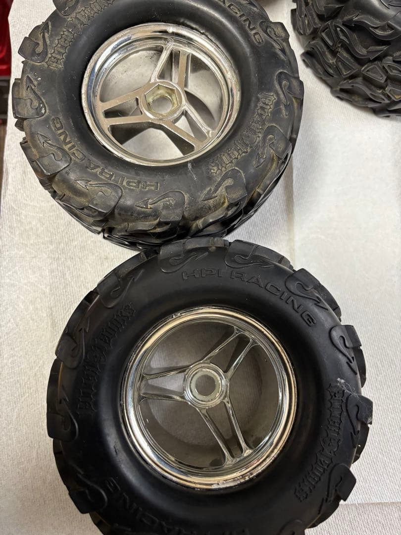 hpi サベージ 用タイヤホイール17ミリハブ用