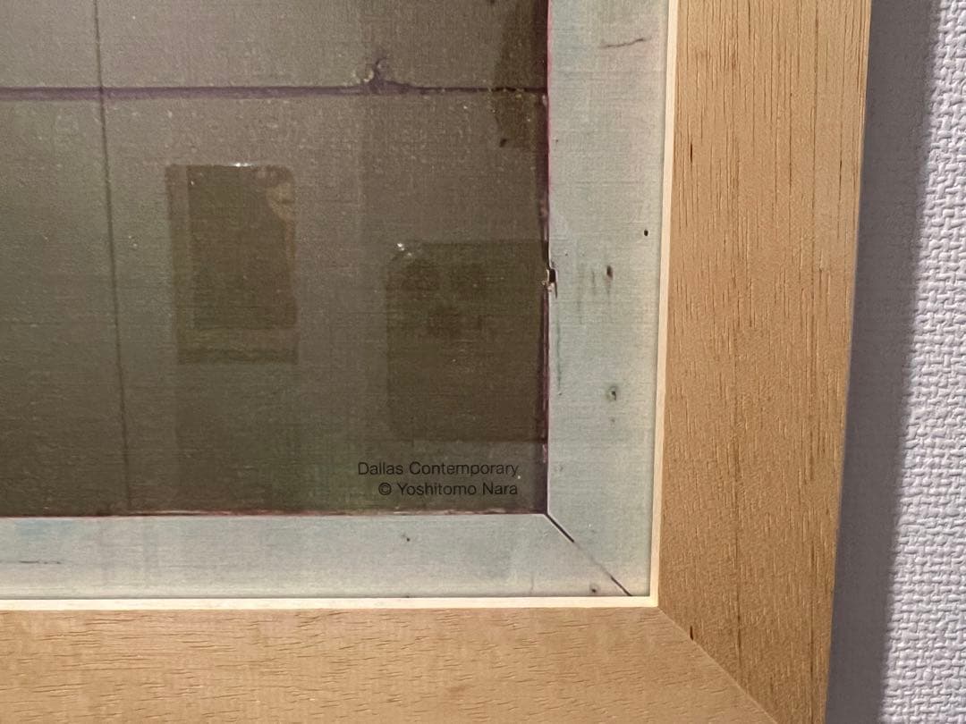 今だけ　奈良美智　ダラス美術館ポスター　額装