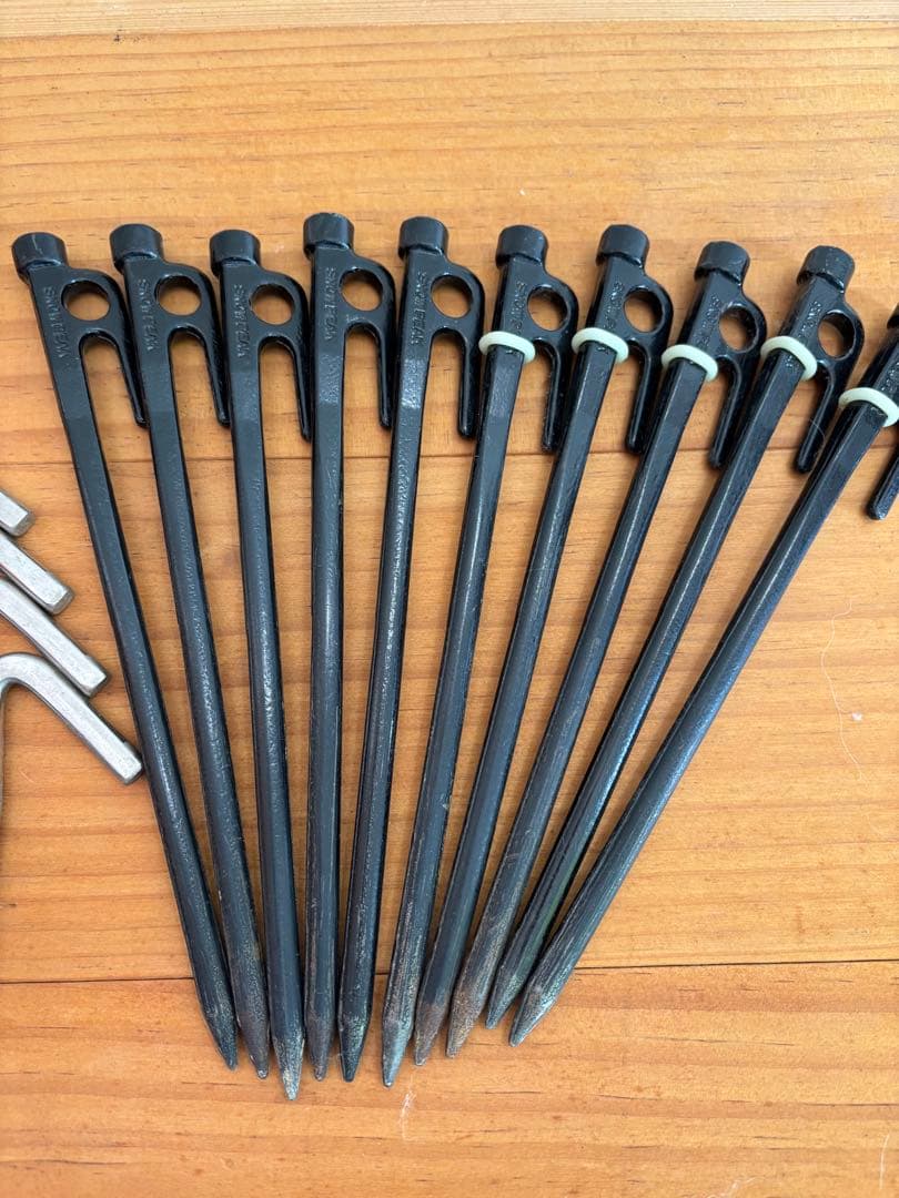 テント・タープ用　ペグ33本セット ペグハンマー付き スノーピーク モチヅキ