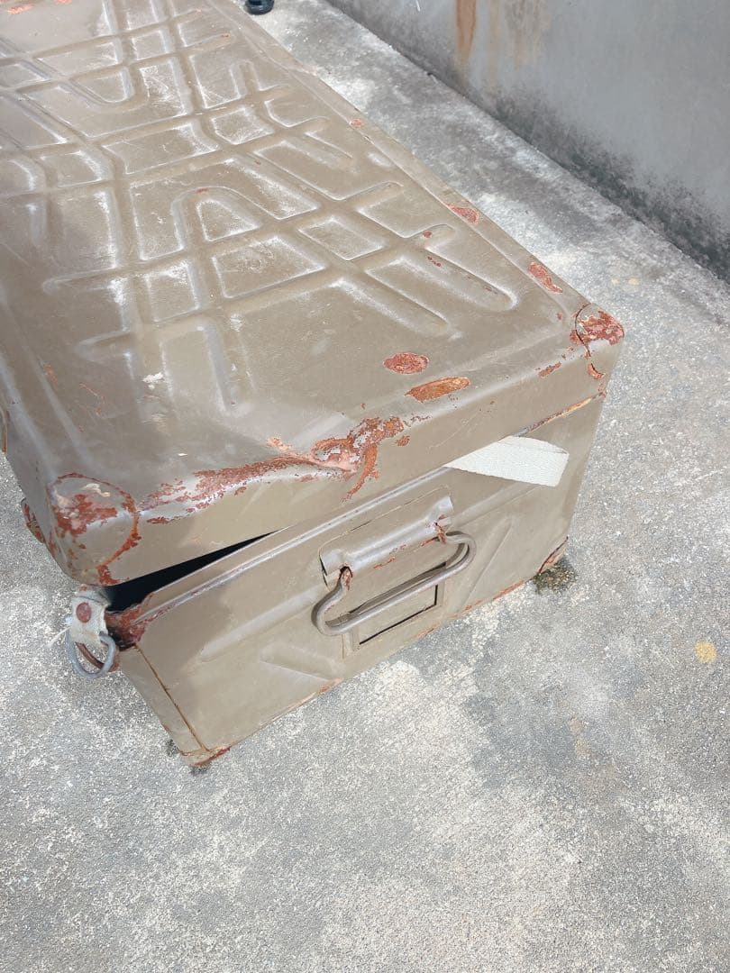 旧日本陸軍のミリタリーケースアンティークレトロ希少品ヴィンテージマニア向け