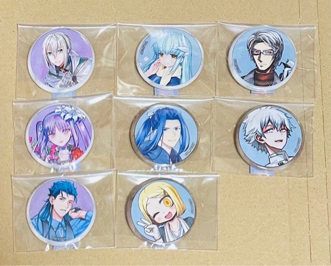 Fate/GrandOrder 霊基召喚缶バッジ チケットフォルダー セット