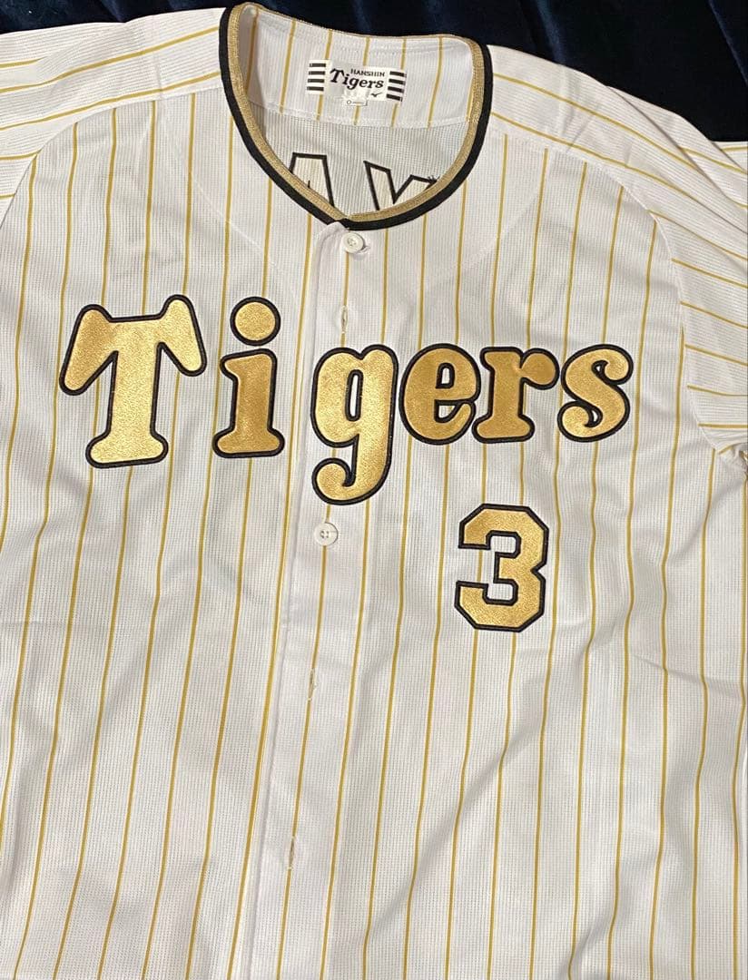 応援歌付き★大山選手Ｏサイズ阪神タイガースチャンピオンレプリカユニフォーム