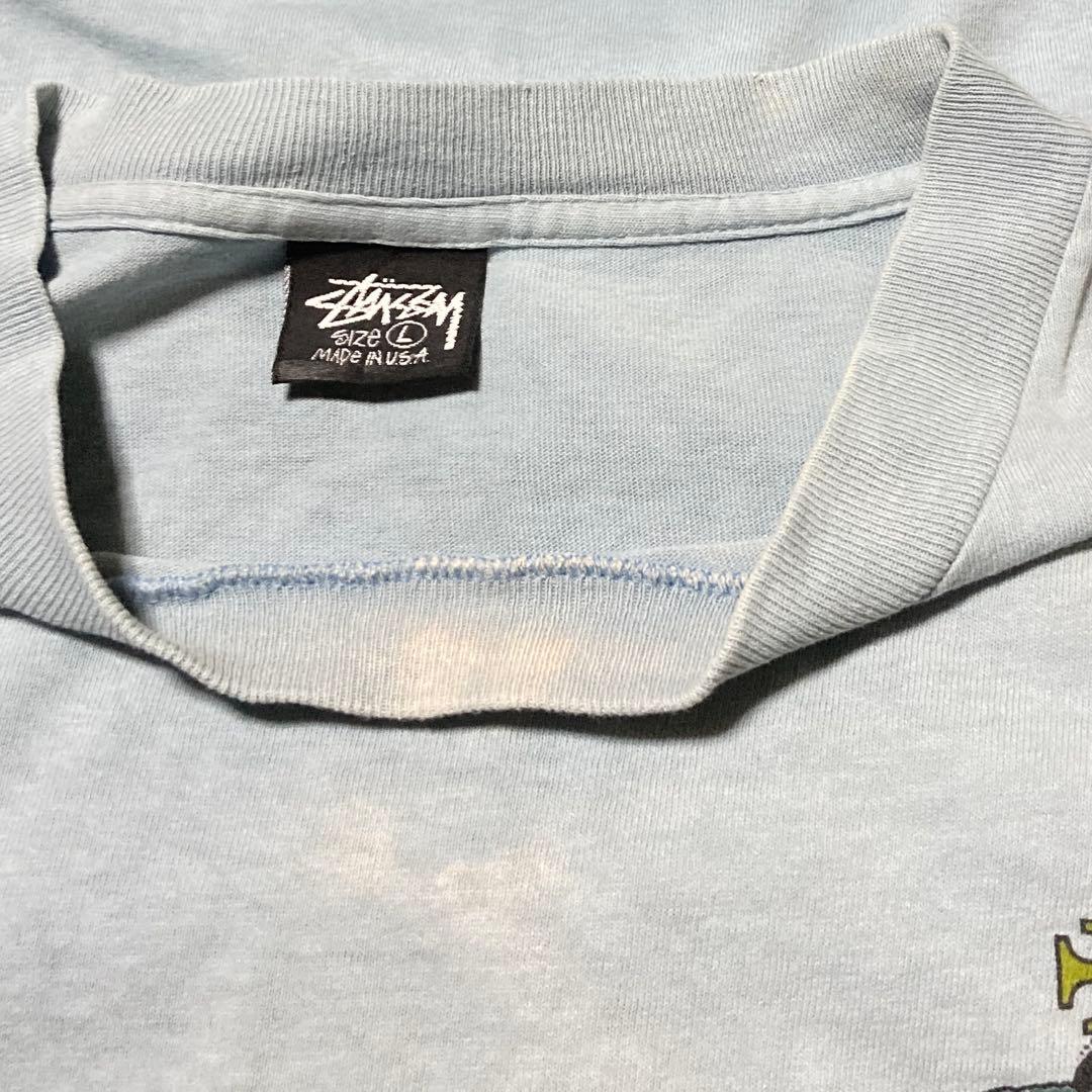 レア★80s OLD STÜSSY クラウンクロス 黒タグ ビンテージ Tシャツ