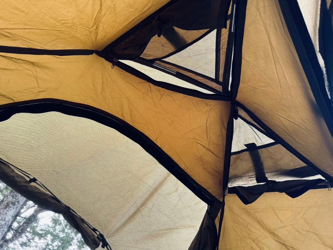 新品未使用 試し張りのみ おしゃれ 1~2人 組立簡単ソロテント オンワードDD