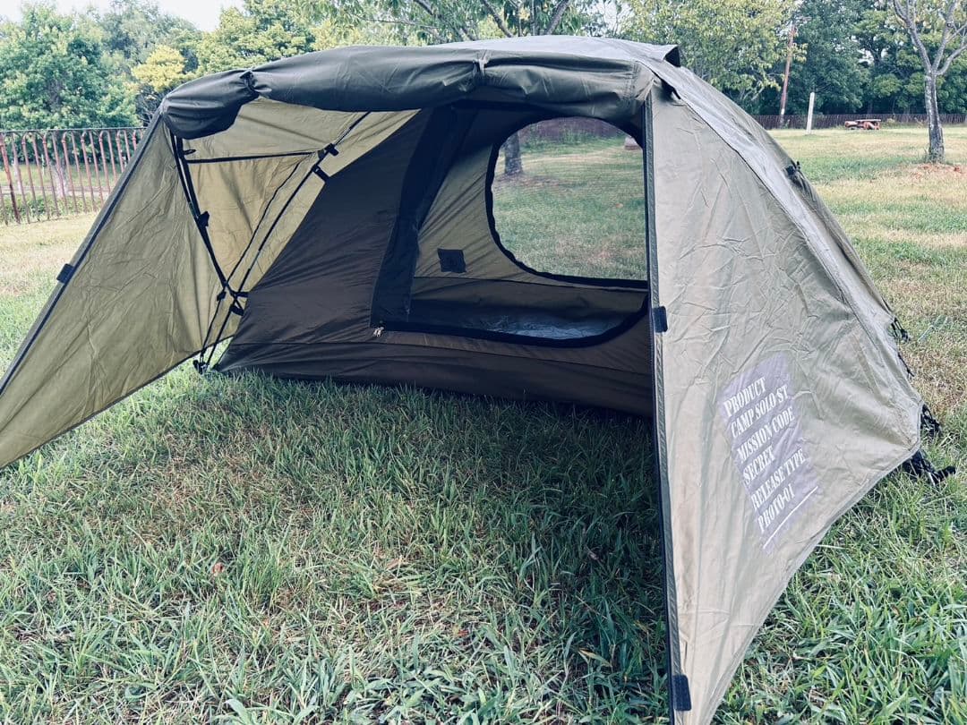 新品未使用 試し張りのみ おしゃれ 1~2人 組立簡単ソロテント オンワードDD