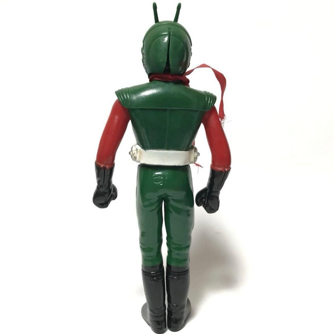 ポピー スカイライダー 面取れ ソフビ フィギュア / 昭和レトロ 仮面ライダー