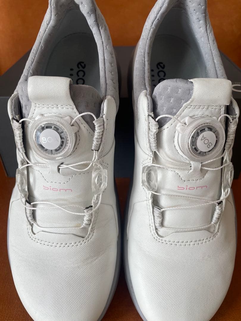 ECCO ゴルフシューズ 38 ホワイト