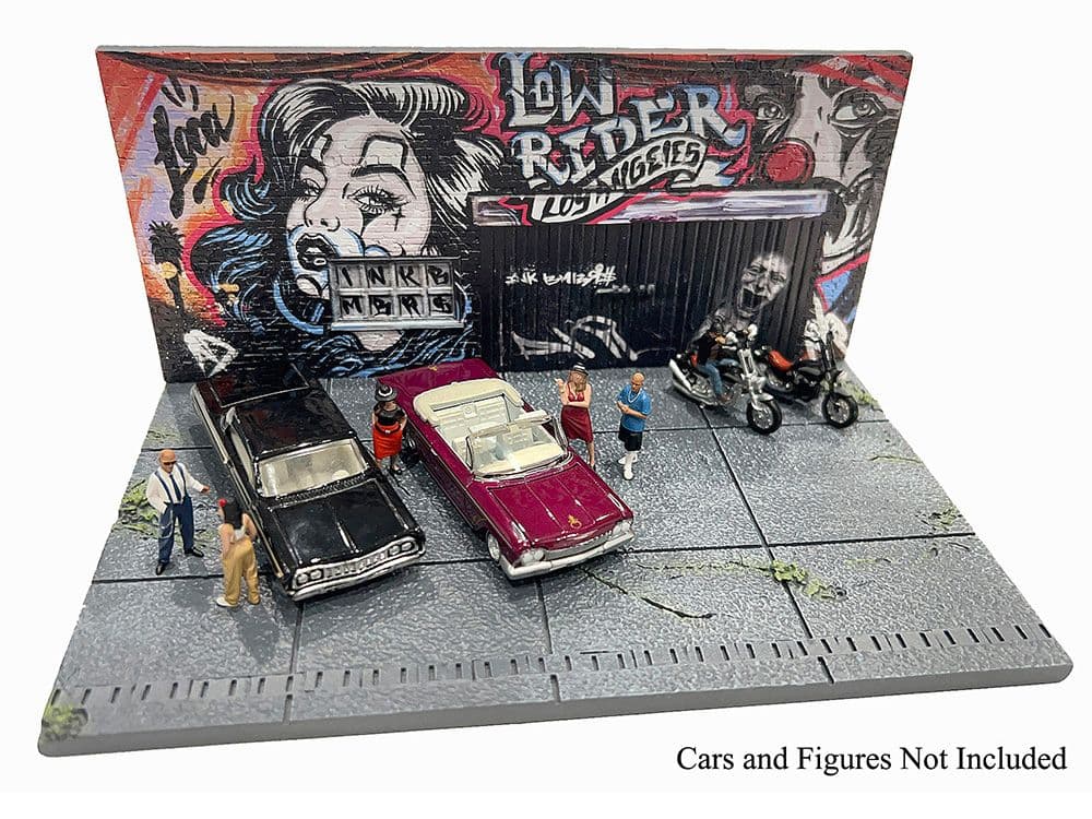 アメリカンジオラマ 1:64スケール LAストリートアート・ジオラマローライダー