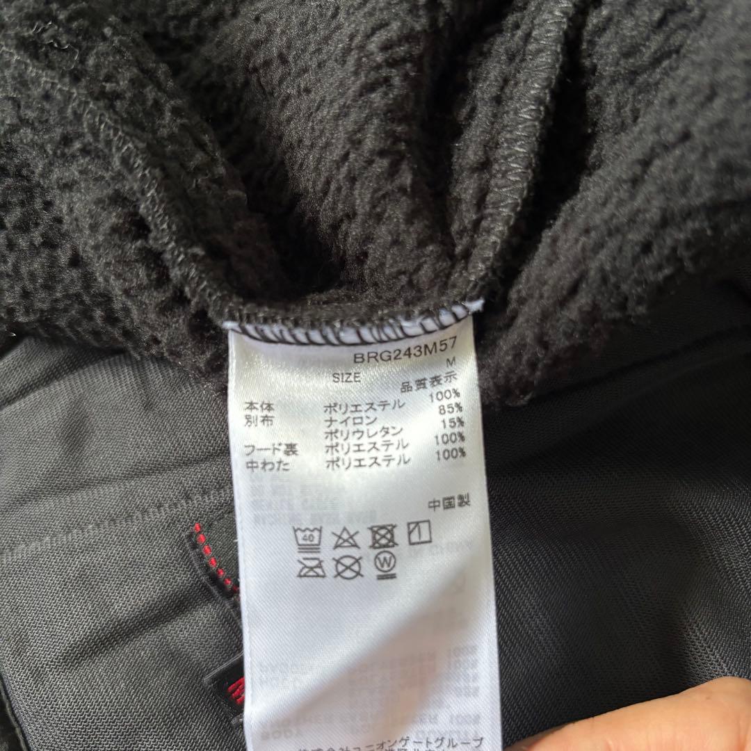 【タグ付き✨】ブリーフィング　フリース　ボア　ジャケット　ジップ　中綿　ブラック