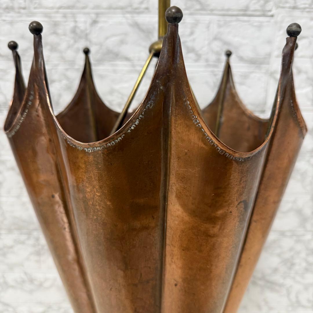 銅製　傘型　傘立て　アンティーク　イタリア製　アンブレラスタンド　オシャレ　店舗