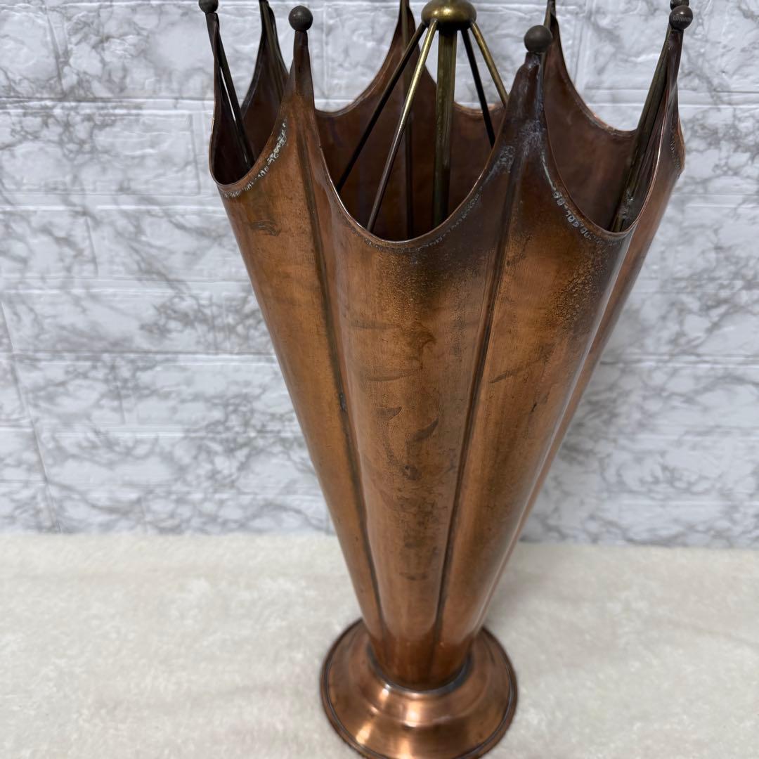 銅製　傘型　傘立て　アンティーク　イタリア製　アンブレラスタンド　オシャレ　店舗