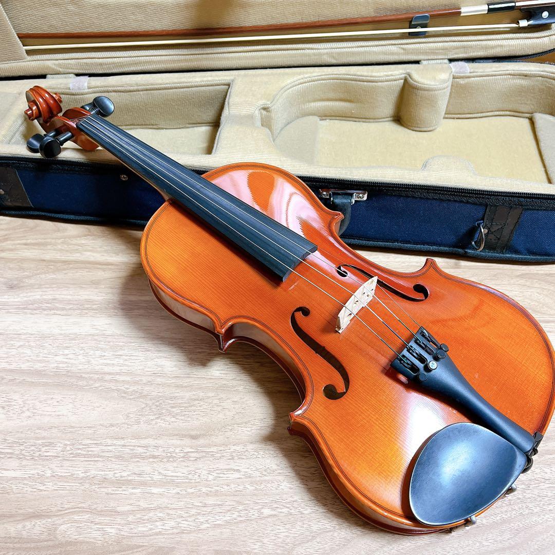 Suzuki バイオリン 4/4 No230 ケース＆顎当て2個付き