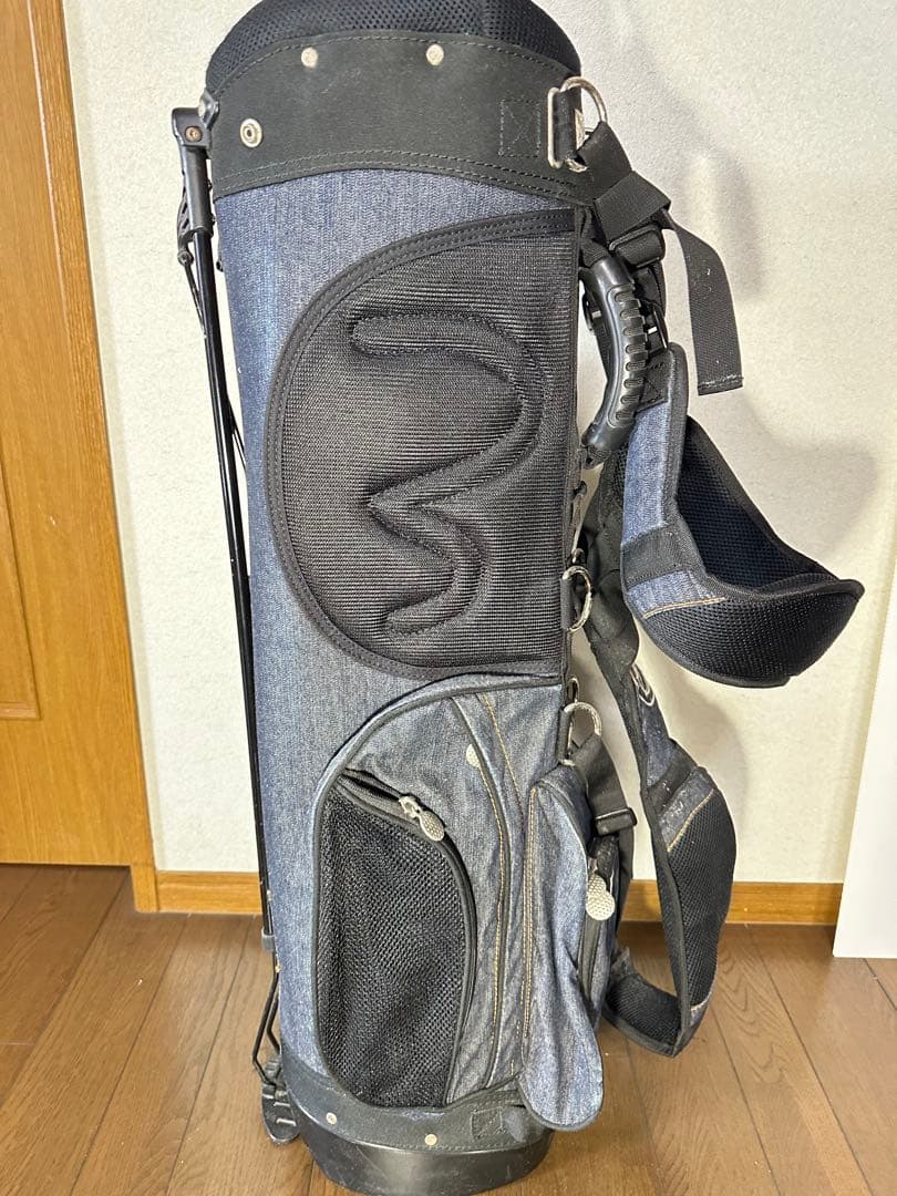 エヴィスゴルフ　デニム キャディバッグ スタンド機能付き