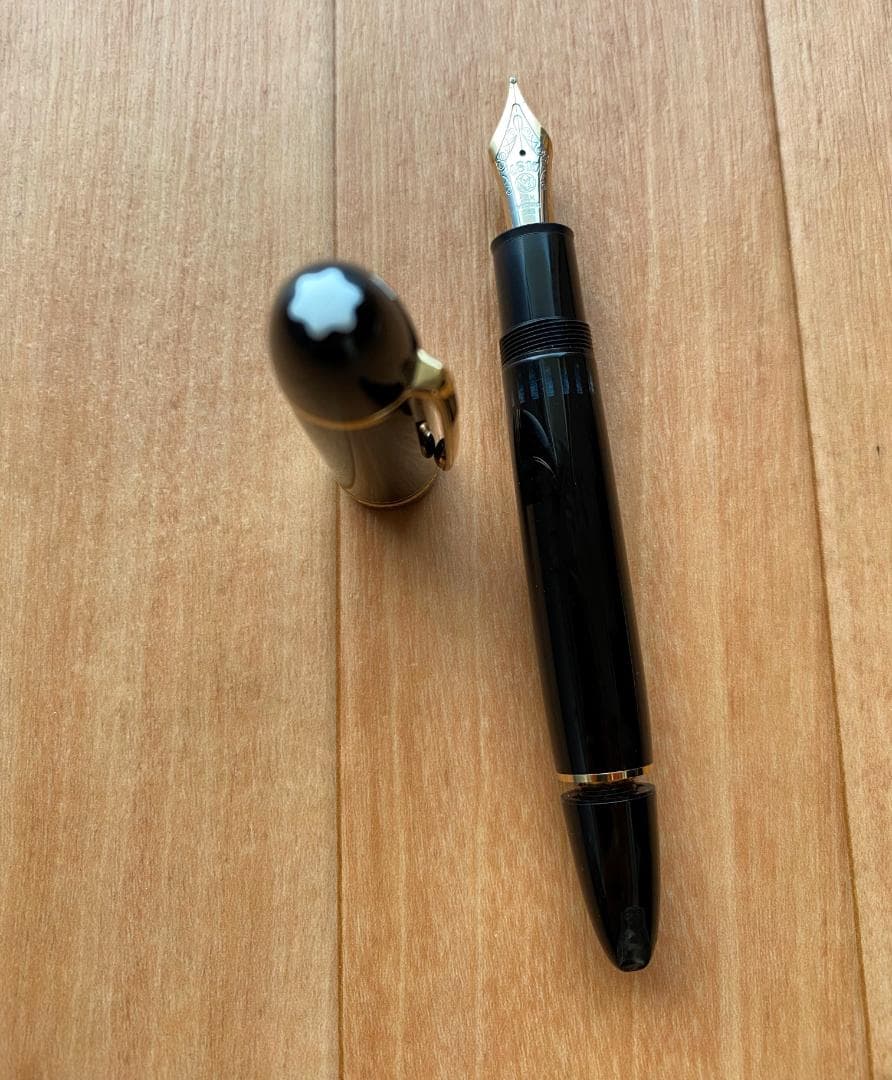 モンブラン　149 万年筆　エボナイト　マイスターシュテュック14k 中字　欠け
